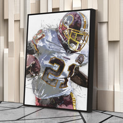 Sean Taylor Canvas Art – Washington Commanders Wall Decor