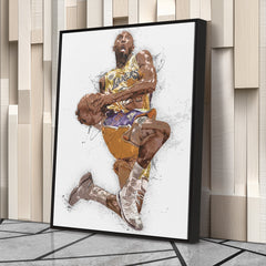 Kobe Bryant Canvas Art – Los Angeles Lakers Legend Wall Decor