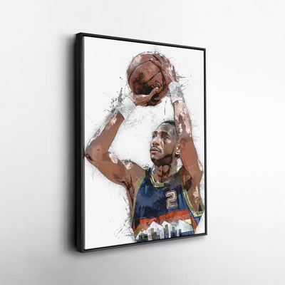 Alex English Canvas Art – Denver Nuggets Wall Decor