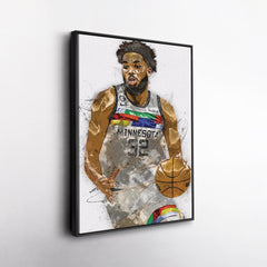 Karl-Anthony Towns Canvas Art – Minnesota Timberwolves Wall Decor