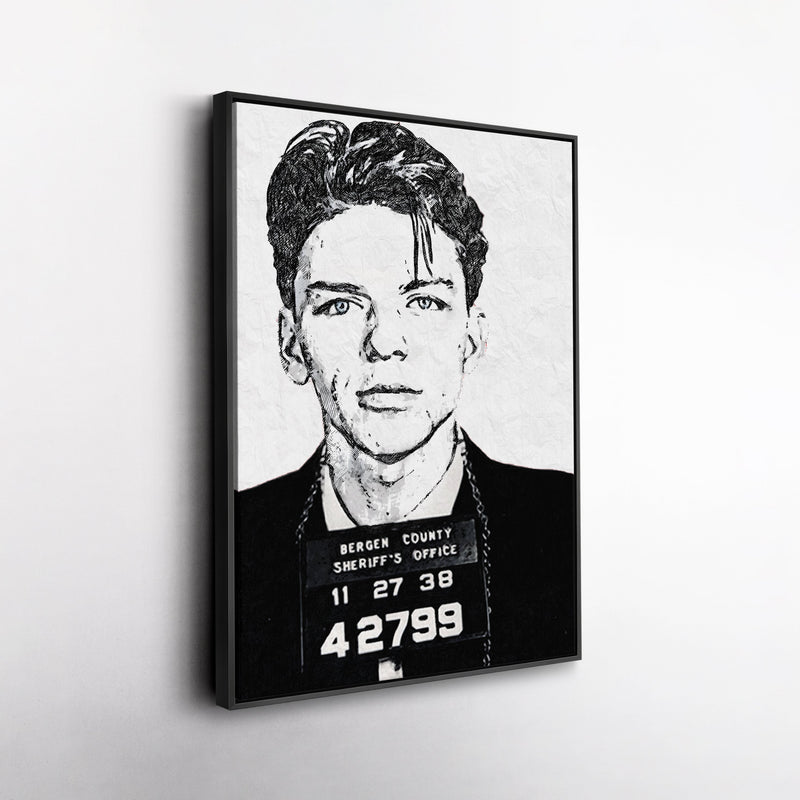 Frank Sinatra Mugshot Canvas – Vintage Wall Art Decor