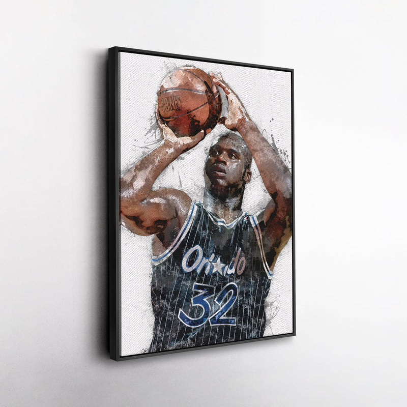 Shaquille O'Neal Canvas Art – Orlando Magic Wall Decor