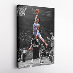 Ja Morant Canvas Art – Dunk on Kevin Love Wall Decor