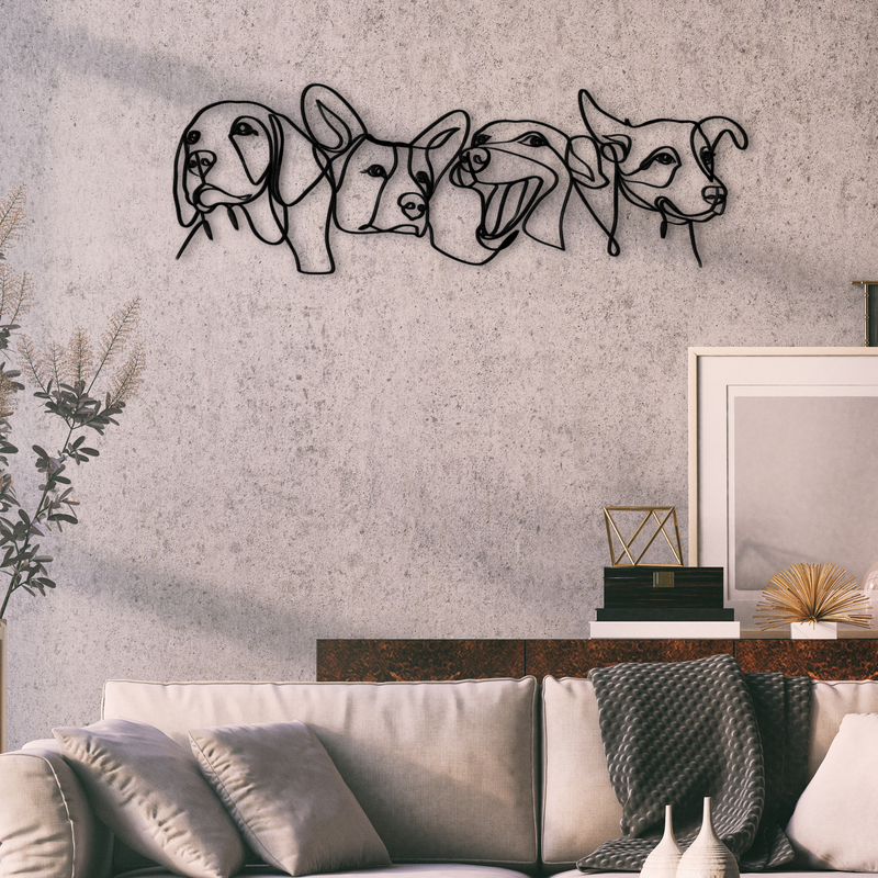 Dog Pack - Metal Sign Art