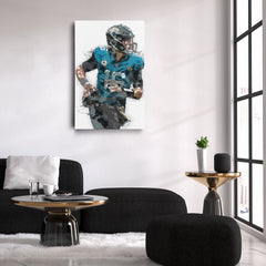 Trevor Lawrence Canvas Art – Jacksonville Jaguars Wall Decor