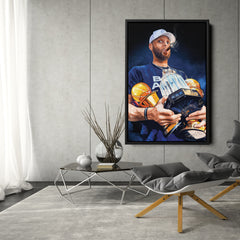 Stephen Curry Canvas – NBA Wall Art for Kids Decor