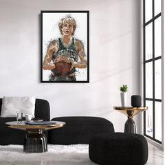 Larry Bird Canvas Art – Boston Celtics Wall Decor