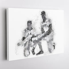 Willie Mays & Willie McCovey Canvas Art – San Francisco Giants Wall Decor