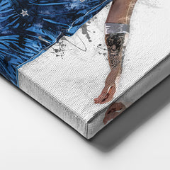Luka Doncic & Dirk Nowitzki Canvas Art – Dallas Mavericks Wall Decor