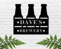 Brewery Names Custom Metal Sign