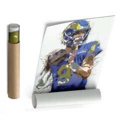 Matthew Stafford Canvas Art – Los Angeles Rams Wall Decor