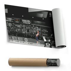 Luka Doncic Canvas Art – Mavericks Buzzer Beater Decor