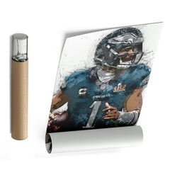 Jalen Hurts Canvas Art - Philadelphia Eagles Wall Decor